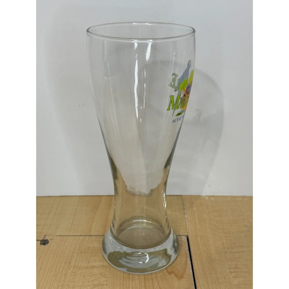 Margaritaville Myrtle Beach Pilsner Glass Jimmy Buffett Parrot Beer Glass 8.5